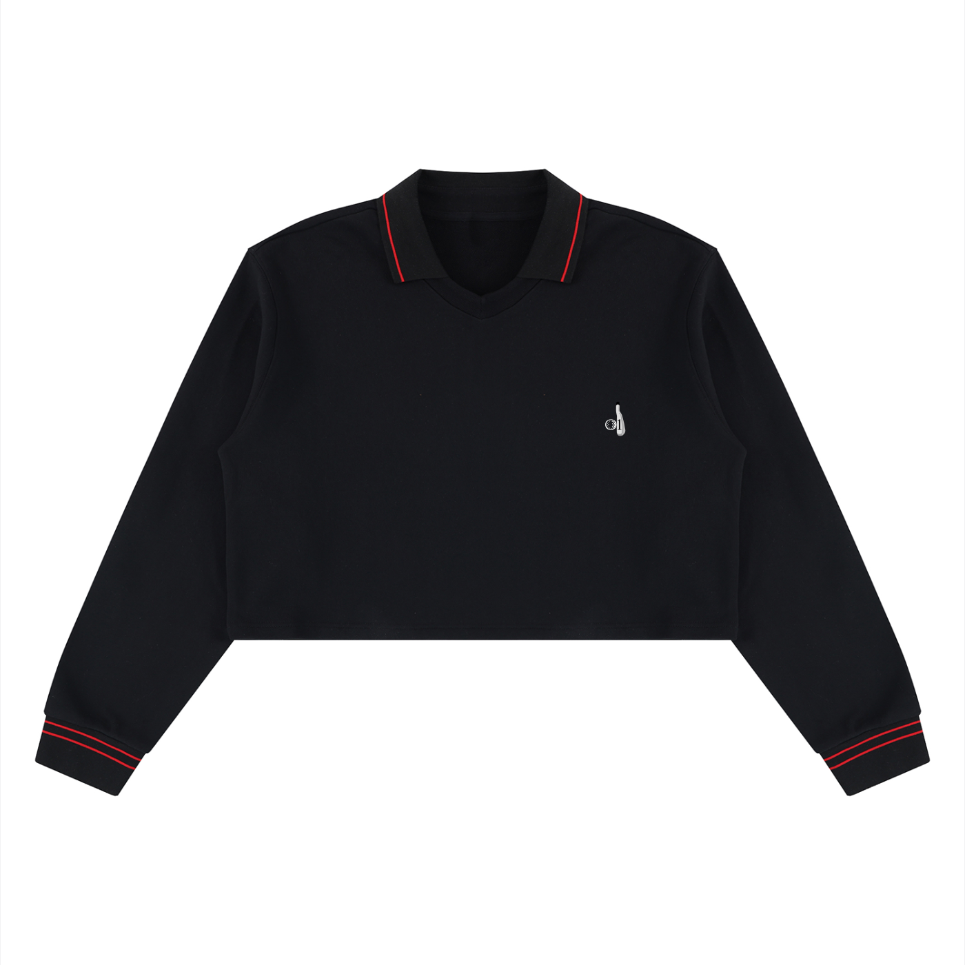 Crop Collared Pullover