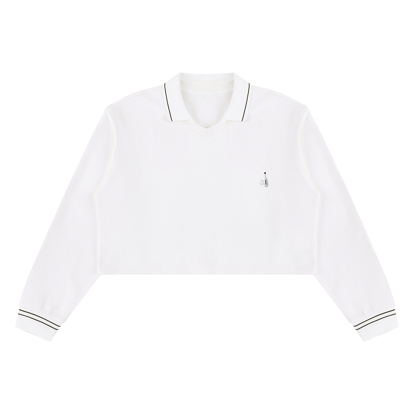 Crop Collared Pullover