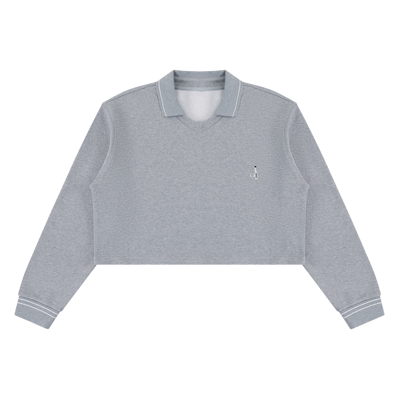 Crop Collared Pullover
