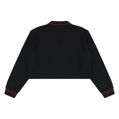Crop Collared Pullover
